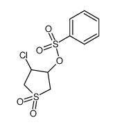 Benzenesulfonic acid 4-chloro-1,1-dioxo-tetrahydro-1λ6-thiophen-3-yl ester Structure