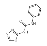 Urea,N-phenyl-N'-1,3,4-thiadiazol-2-yl- Structure