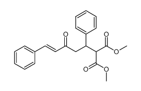 (3-oxo-1,5-diphenyl-pent-4-enyl)-malonic acid dimethyl ester Structure