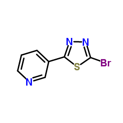 3-(5-Bromo-1,3,4-thiadiazol-2-yl)pyridine结构式
