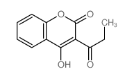 4-羟基-3-丙酰基-2H-色烯-2-酮结构式