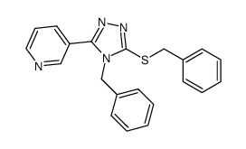 3-[4-benzyl-5-(phenylsulfanyl)-4H-1,2,4-triazol-3-yl]pyridine Structure