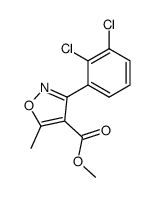 3-(2,3-dichloro-phenyl)-5-methyl-isoxazole-4-carboxylic acid methyl ester结构式