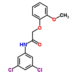 N-(3,5-Dichlorophenyl)-2-(2-methoxyphenoxy)acetamide结构式