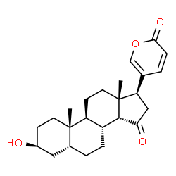 3β-Hydroxy-15-oxo-5β,14β-bufa-20,22-dienolide structure