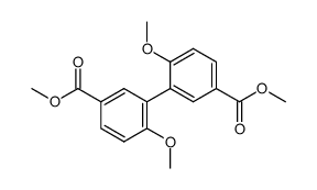 dimethyl 6,6'-dimethoxybiphenyl-3,3'-dicarboxylate结构式