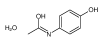 N-(4-hydroxyphenyl)acetamide,hydrate Structure