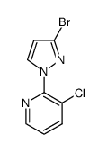 2-(3-Bromo-1H-pyrazol-1-yl)-3-chloropyridine Structure
