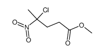 4-chloro-4-nitro-valeric acid methyl ester结构式