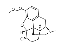 4,5α-epoxy-3-methoxymethoxy-17-methyl-morphinan-6-one结构式
