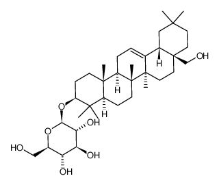 Erythrodiol-3-β-D-glucopyranosid Structure
