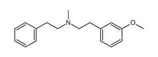 3-Methoxy-N-methyl-N-(2-phenylethyl)benzeneethanamine结构式