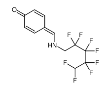4-[(2,2,3,3,4,4,5,5-octafluoropentylamino)methylidene]cyclohexa-2,5-dien-1-one Structure