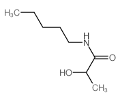 Propanamide,2-hydroxy-N-pentyl- Structure