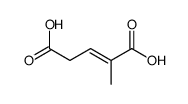 2-methyl-2-pentenedioic acid Structure