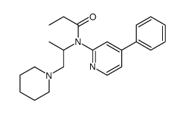 N-(4-phenylpyridin-2-yl)-N-(1-piperidin-1-ylpropan-2-yl)propanamide结构式