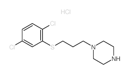 1-[3-(2,5-dichlorophenyl)sulfanylpropyl]piperazine结构式