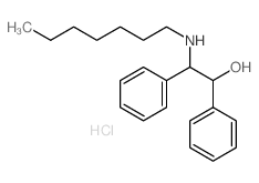 2-(heptylamino)-1,2-diphenyl-ethanol structure