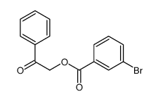 3-Bromobenzoic acid phenacyl ester结构式