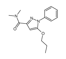 N,N-Dimethyl-1-phenyl-5-propoxy-1H-pyrazole-3-carboxamide Structure