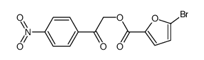 [2-(4-nitrophenyl)-2-oxoethyl] 5-bromofuran-2-carboxylate Structure