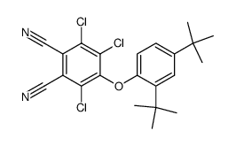 3,4,6-Trichloro-5-(2,4-di-tert-butyl-phenoxy)-phthalonitrile Structure