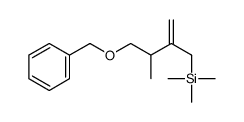 trimethyl-[(3S)-3-methyl-2-methylidene-4-phenylmethoxybutyl]silane Structure