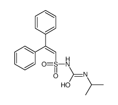1-(2,2-diphenylethenylsulfonyl)-3-propan-2-ylurea结构式