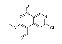 2-(2-chloro-5-nitropyridin-4-yl)-3-(dimethylamino)prop-2-enal结构式
