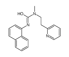 1-methyl-3-naphthalen-1-yl-1-(2-pyridin-2-ylethyl)urea结构式