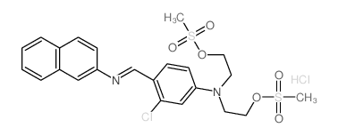 Ethanol,2,2'-[[3-chloro-4-[(2-naphthalenylimino)methyl]phenyl]imino]bis-,dimethanesulfonate (ester), monohydrochloride (9CI)结构式