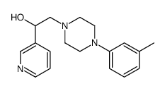 2-[4-(3-methylphenyl)piperazin-1-yl]-1-pyridin-3-ylethanol结构式