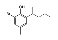 2-bromo-6-hexan-2-yl-4-methylphenol结构式