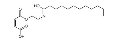 (Z)-2-Butenedioic acid hydrogen 1-[2-[(1-oxododecyl)amino]ethyl] ester structure