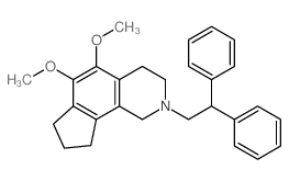 5,6-Dimethoxy-N-(2,2-diphenylethyl)cyclopentano(h)-1,2,3,4-tetrahydroisoquinoline Structure