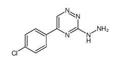 [5-(4-chlorophenyl)-1,2,4-triazin-3-yl]hydrazine结构式