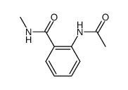 N-acetyl-anthranilic acid methylamide Structure