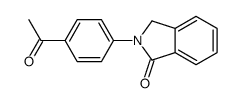 2-(4-acetylphenyl)-3H-isoindol-1-one结构式