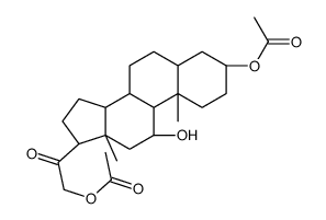 [2-[(3S,5S,8S,9S,10S,11S,13S,14S,17S)-3-acetyloxy-11-hydroxy-10,13-dimethyl-2,3,4,5,6,7,8,9,11,12,14,15,16,17-tetradecahydro-1H-cyclopenta[a]phenanthren-17-yl]-2-oxoethyl] acetate结构式