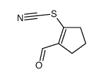 (2-formylcyclopenten-1-yl) thiocyanate结构式