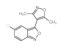 5-Chloro-3-(3,5-dimethyl-4-isoxazolyl)-2,1-benzisoxazole结构式