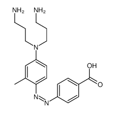 4-[[4-[bis(3-aminopropyl)amino]-2-methylphenyl]diazenyl]benzoic acid Structure