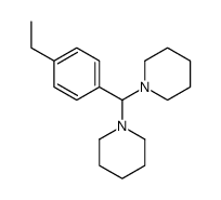 1-[(4-ethylphenyl)-piperidin-1-ylmethyl]piperidine Structure