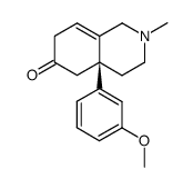 (R)-4a-(3-Methoxy-phenyl)-2-methyl-1,3,4,4a,5,7-hexahydro-2H-isoquinolin-6-one Structure