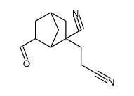 3-(2-cyanoethyl)-5-formylbicyclo[2.2.1]heptane-3-carbonitrile Structure