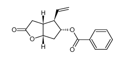 (1S,5R,6R,7R)-7-(benzoyloxy)-6-vinyl-2-oxabicyclo[3.3.0]octan-3-one结构式