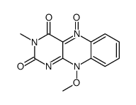 10-methoxy-3-methyl-5-oxidobenzo[g]pteridin-5-ium-2,4-dione结构式