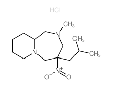 5-methyl-3-(2-methylpropyl)-3-nitro-1,5-diazabicyclo[5.4.0]undecane结构式