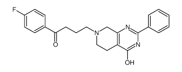 7-[4-(4-fluoro-phenyl)-4-oxo-butyl]-2-phenyl-5,6,7,8-tetrahydro-3H-pyrido[3,4-d]pyrimidin-4-one Structure