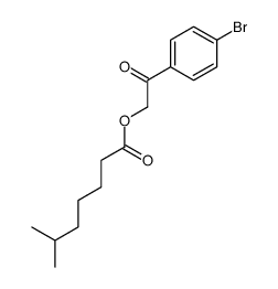 [2-(4-bromophenyl)-2-oxoethyl] 6-methylheptanoate Structure